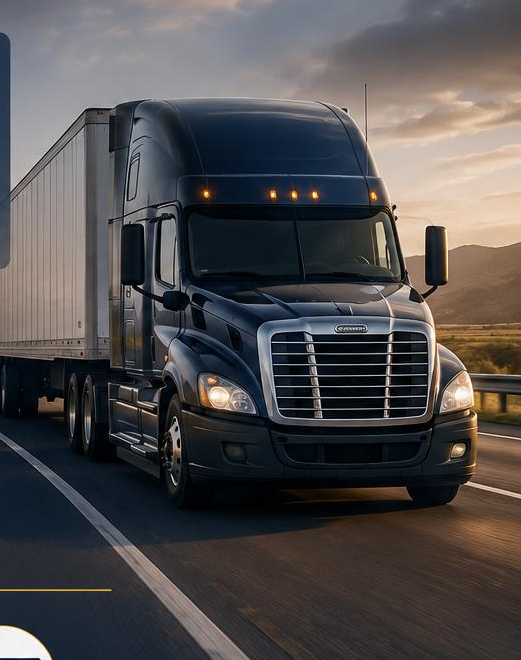 Tractocamión de 3E Logistics en carretera